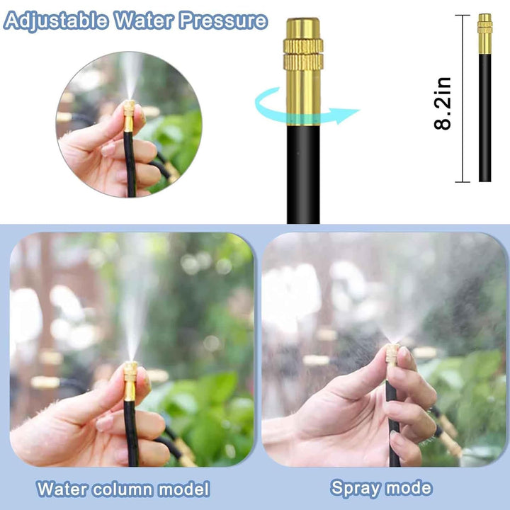 Automatisches Bewässerungssystem Garten 360 ° Automatische Bewässerung Schlauch, Nebelbewässerungski