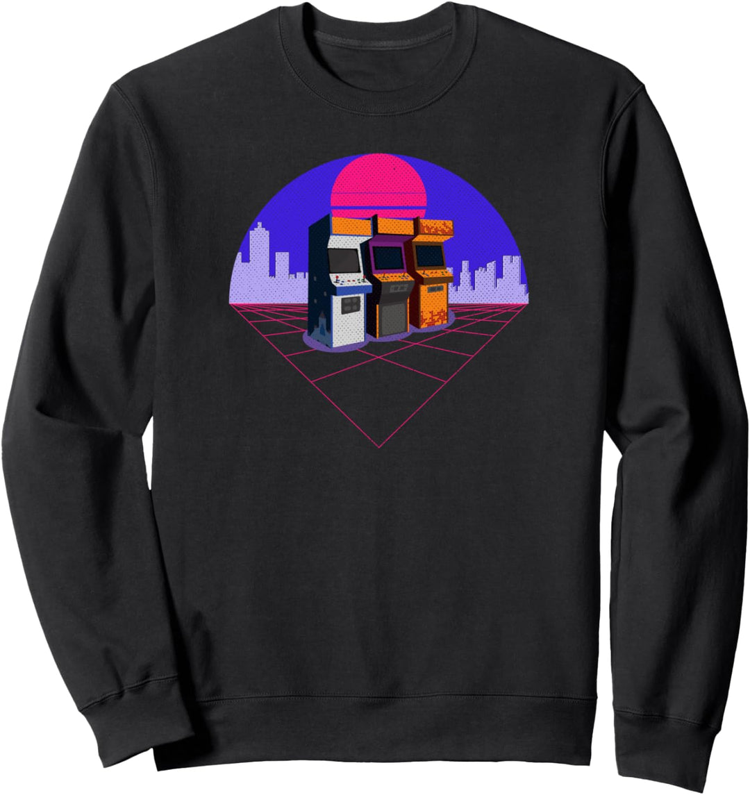 Vintage Arcade Spiel Maschine 90er Retro Geschenk Sweatshirt