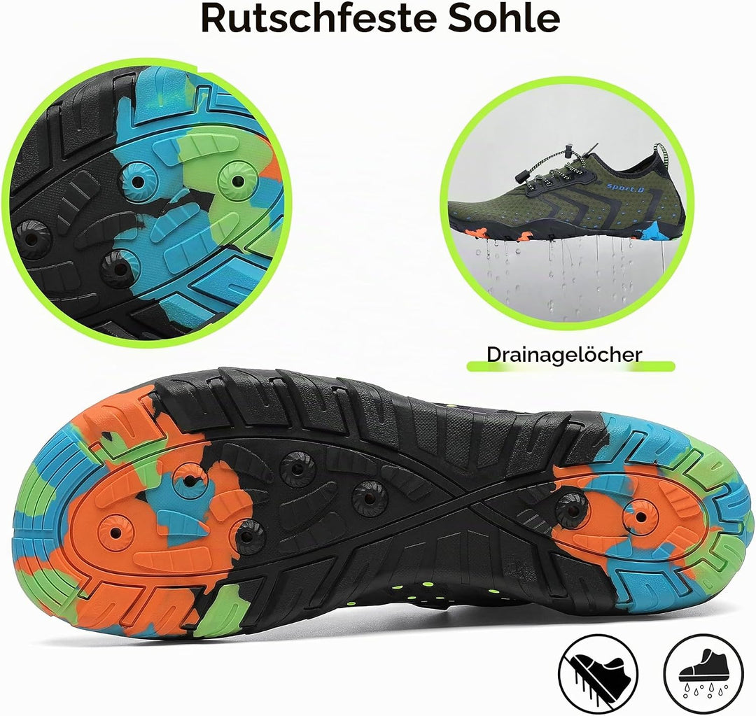 SAGUARO Badeschuhe Strandschuhe Aquaschuhe Wasserschuhe Surfschuhe Schwimmschuhe für Damen Herren Ki
