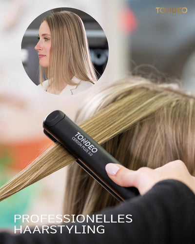 TONDEO Glätteisen CERION PLUS 3.0 | Haarglätter zum Locken und Glätten der Haare | Von Profi-Friseur