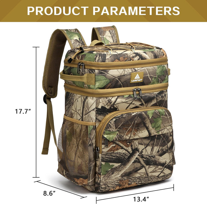 Laripwit Kühlrucksack 54 Dosen Thermo Kühltasche Rucksack Gross Isolierte Doppeldeck mit Kühlfach fü