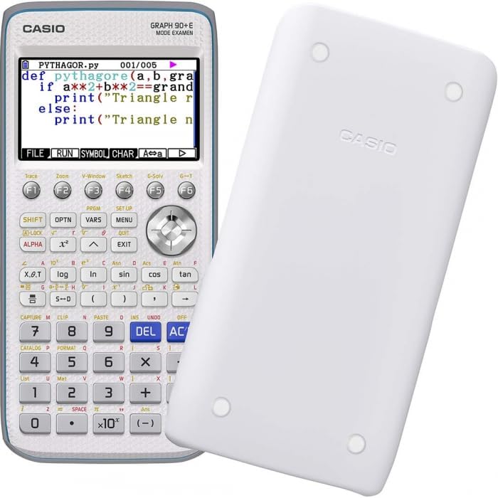 CALCUSO Sparpaket: Casio Graph 90 + E + WYNGS Schutztasche schwarz + Erweiterte Garantie von CALCUSO