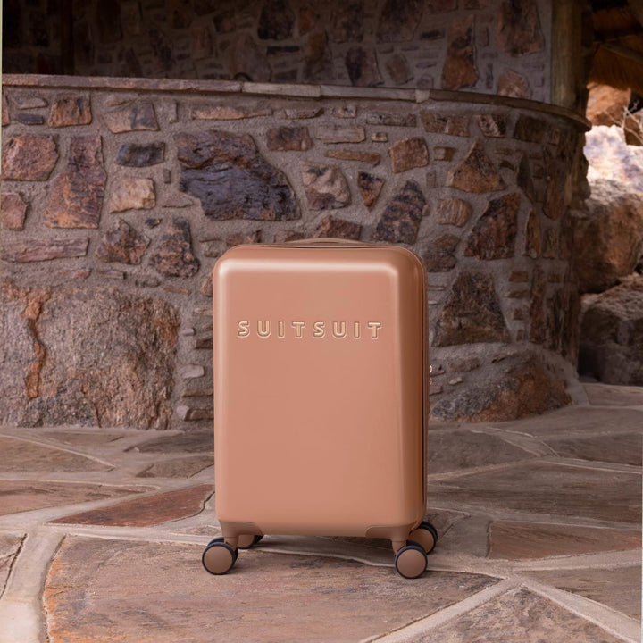 SUITSUIT Handgepäck Koffer mit 4 Rollen 55 x 35 x 20 cm - Hartschalen Kabinentrolley mit TSA-Schloss