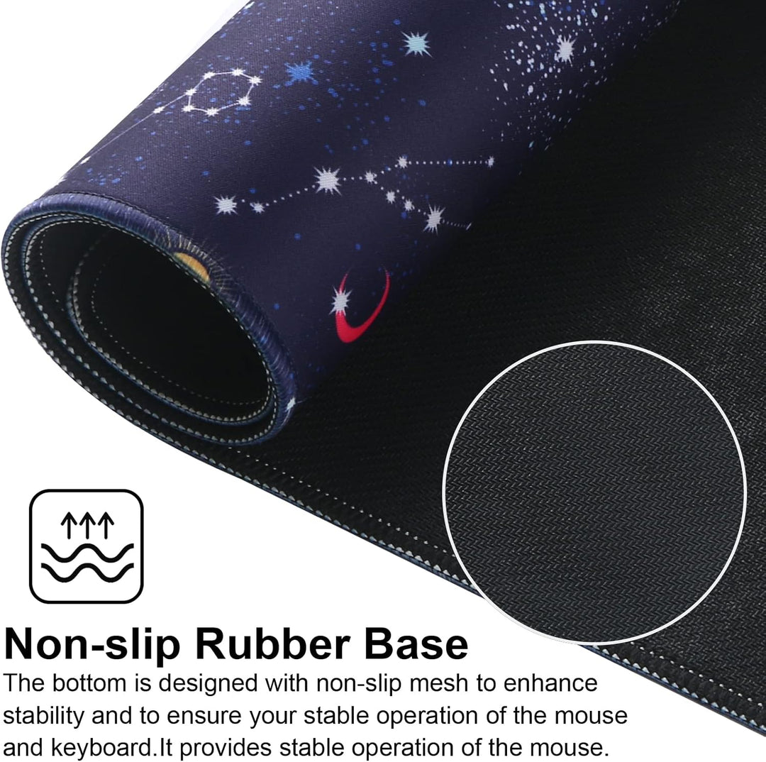Gaming-Mausmatte, Large Mouse Pad Grösse 70x30CM Dicke3MM, Premium-strukturiertes rutschfestes und w