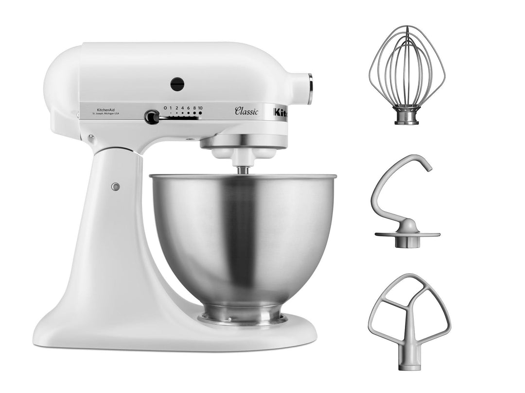 KitchenAid MIXER TILT-HEAD 4.3L - CLASSIC 5K45SS Weiss Single, Weiss Single