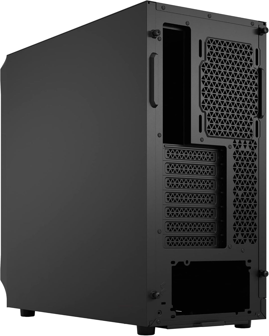 Fractal Design Focus 2 Black Solid - Mesh Front – Two 140 mm Aspect Fans Included – ATX Gaming Case,
