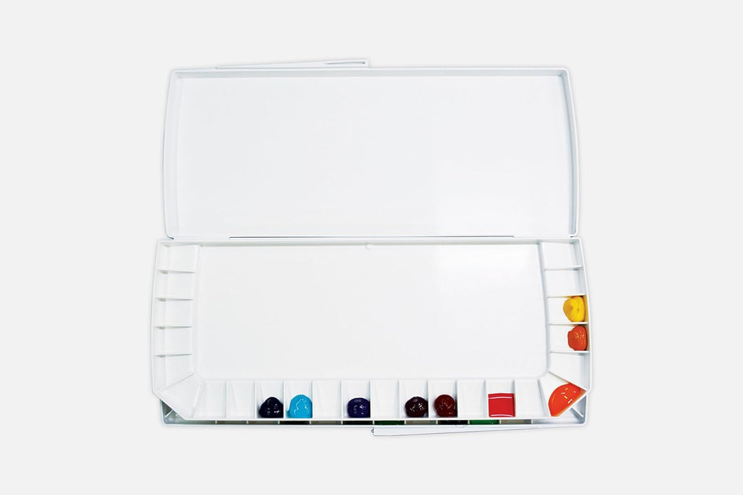 Mijello Watercolour Palette MWP-1740 Airtight Double Decker 40 Wells 370x180x30mm ((14.56 x 7.08 x 1