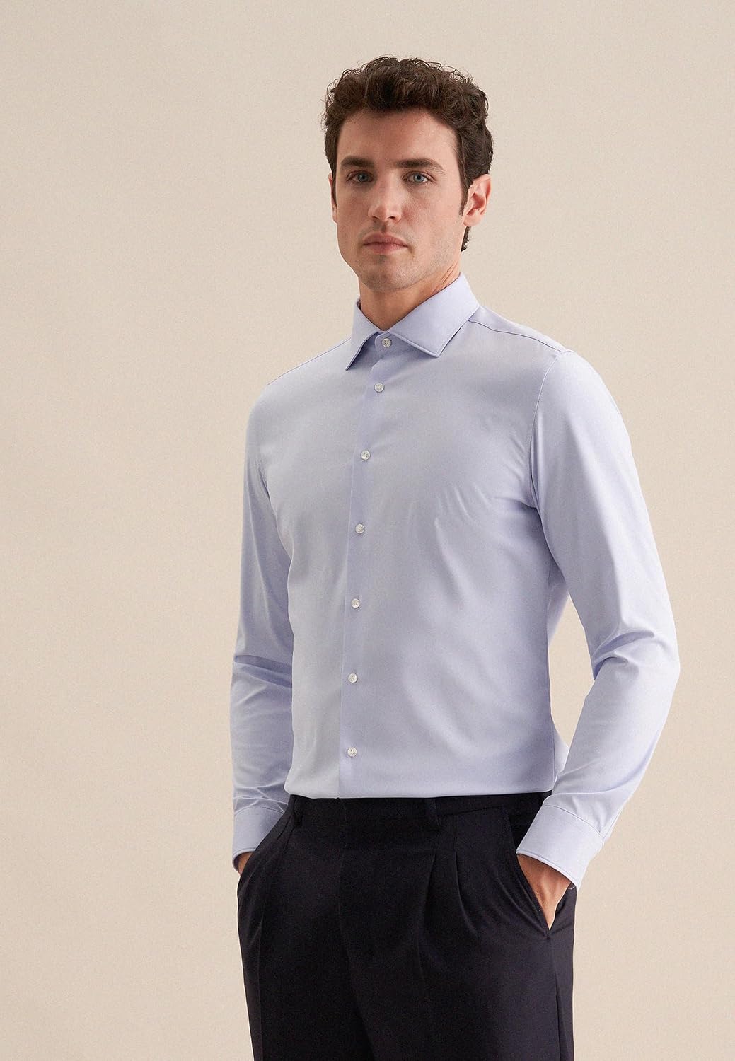 Seidensticker Herren Business-Hemd - Extra Slim Fit - Bügelfrei - Kent-Kragen - Langarm - Baumwollmi