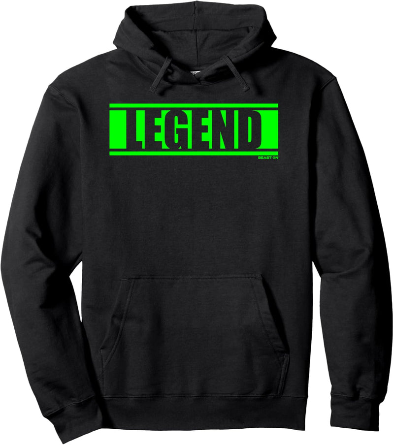 Legend Grün Gym Fitness Workout grüne Schrift Druck Motiv Pullover Hoodie