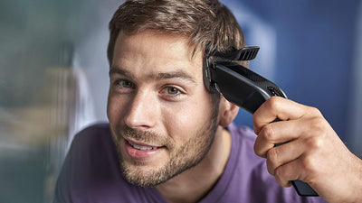 Philips Hair Clipper Series 3000 Haarschneider mit Trim-n-Flow-Technologie (Modell HC3530/15) 2 Kämm