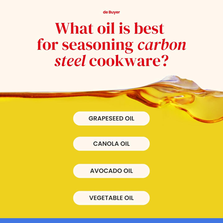 De Buyer - Steak-Pfanne MINERAL B aus Eisenstahl - mit charakteristischen Grillstreifen - 28 cm Durc