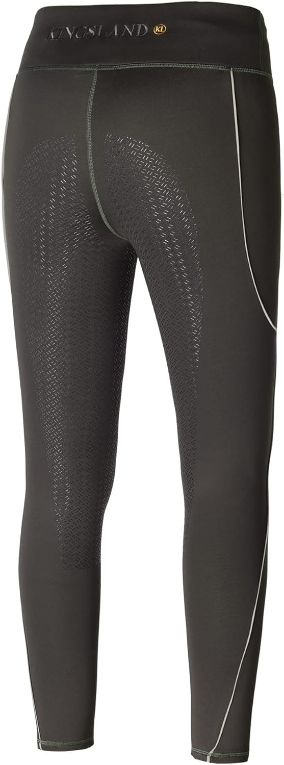 Kinsland Damenreithose, Winterreithose, Reithose, Winterleggins KLkattie mit Vollgrip XS Grün, XS Gr
