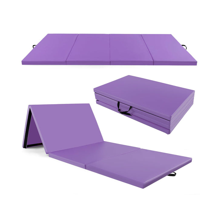 FANTASK Gymnastikmatte klappbar, 300 x 120 x 5 cm, Weichbodenmatte aus PU mit Tragegriffen & Kletter