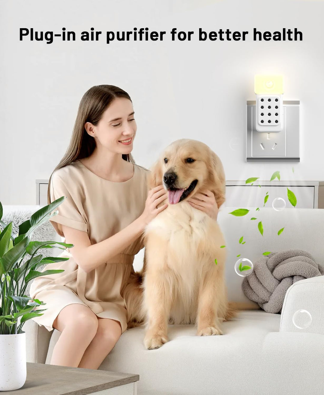 Luftreiniger /3Pcs, Dayear Plug in Negativ Ionen Luftreiniger, Air Purifier mit Die bewegungsmelder,
