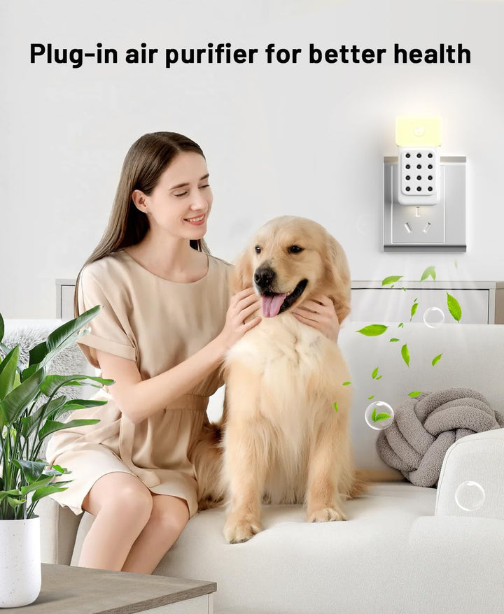 Luftreiniger /3Pcs, Dayear Plug in Negativ Ionen Luftreiniger, Air Purifier mit Die bewegungsmelder,