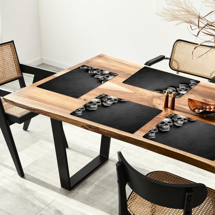 KitchenYeah© Platzsets Abwaschbar 6-Teilig 45x30 cm Tischsets Platzdeckchen rutschfeste Platzset Unt