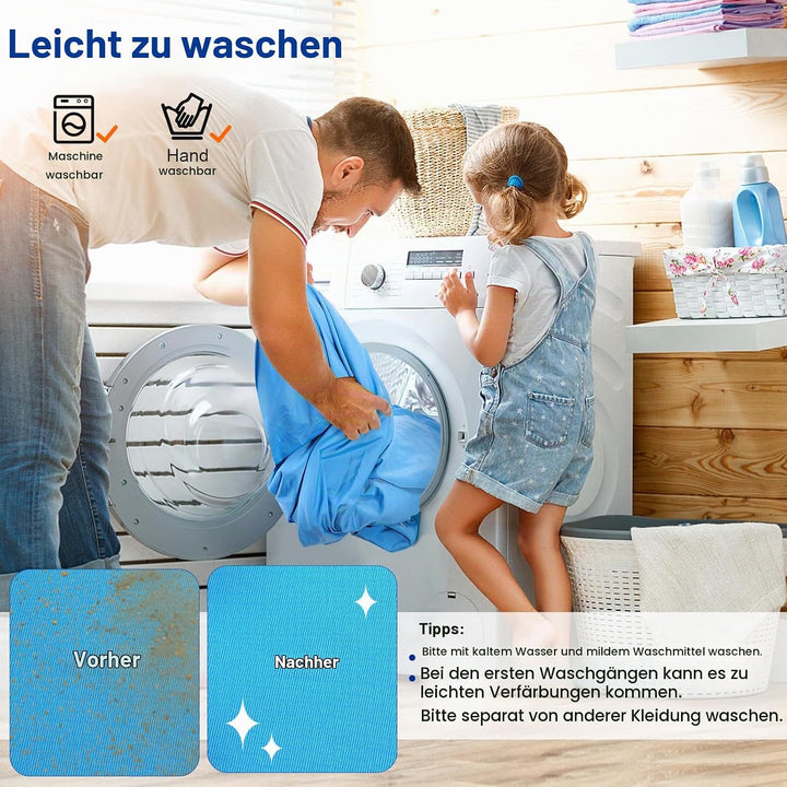 Rhino Valley Strandmuschel, Strandzelt Sonnenschutz UV 50+, Windschutz Strandzelt, Tragbar Sonnenseg
