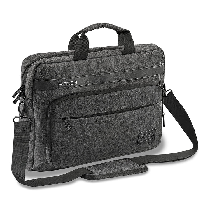 Pedea Laptoptasche URBAN-NICE Notebook Umhängetasche mit Tablet Fach, grau 17,3 Zoll Urban-Nice 17,3