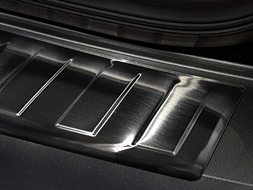 Ladekantenschutz aus Edelstahl in anthrazit mit 3D Abkantung passend für VW Caddy/Caddy Life/Caddy M