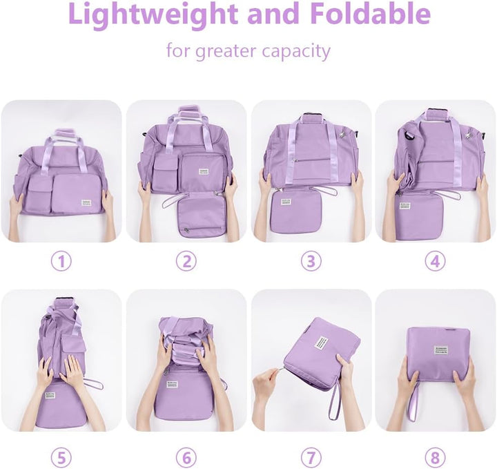 Flintronic 36L Faltbare Reisetasche Gepäcktasche Grosse Weekender Übernachtungstasche Urlaubstasche