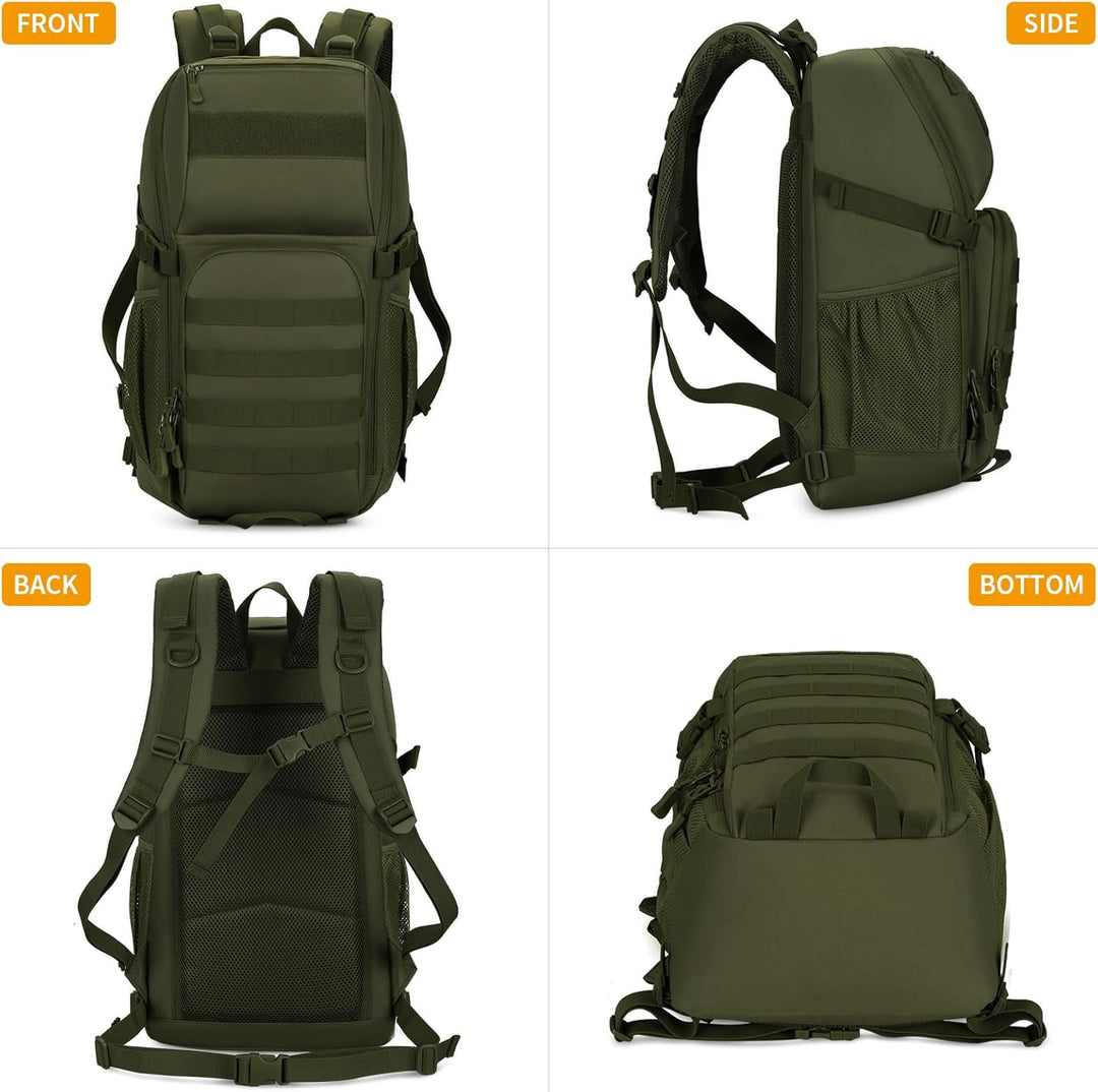 Molle Rucksack Herren Wanderrucksack Taktischer Backpack Schulrucksack 900D Nylon Mehrere Tasche Day