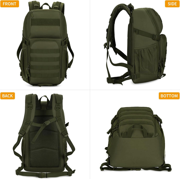 Molle Rucksack Herren Wanderrucksack Taktischer Backpack Schulrucksack 900D Nylon Mehrere Tasche Day