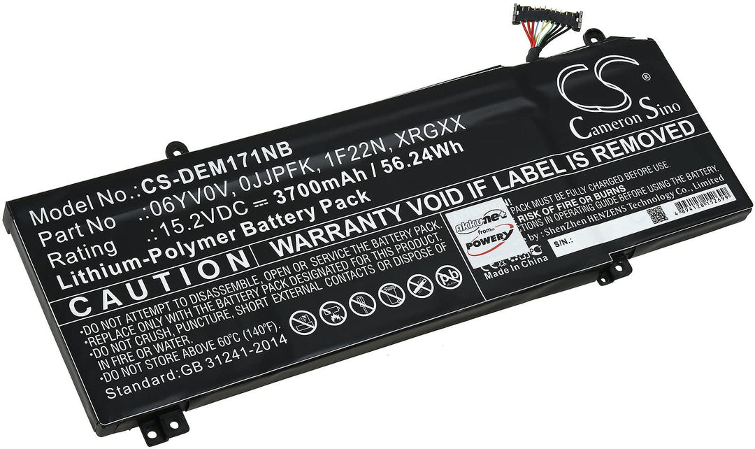 Akku für Laptop Dell Alienware ALW15M-R1738R, 15,2V, Li-Polymer
