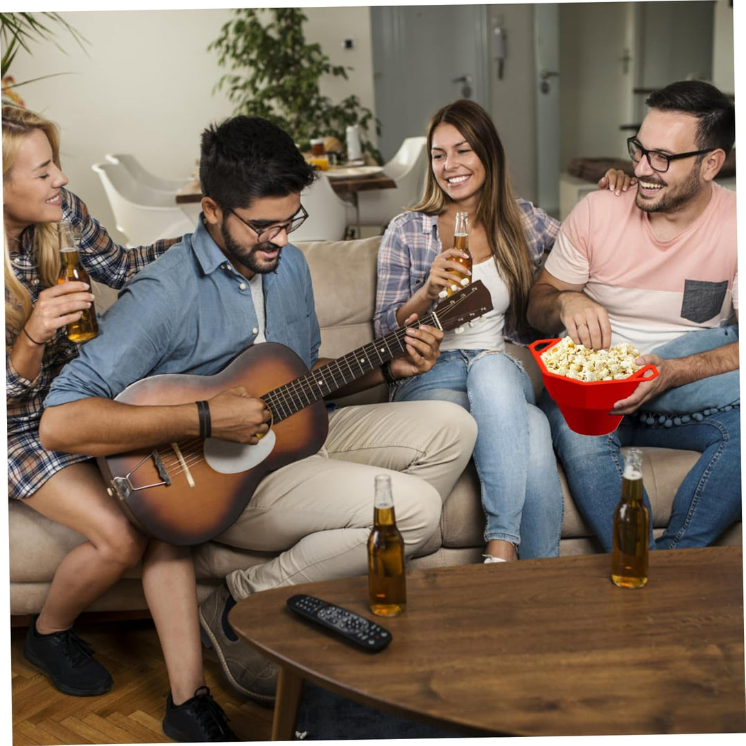 Mikrowelle Popcornschale, zusammenklappbares sicheres Silikon-Popper-Popper-Mikrowelle, hitzebeständ