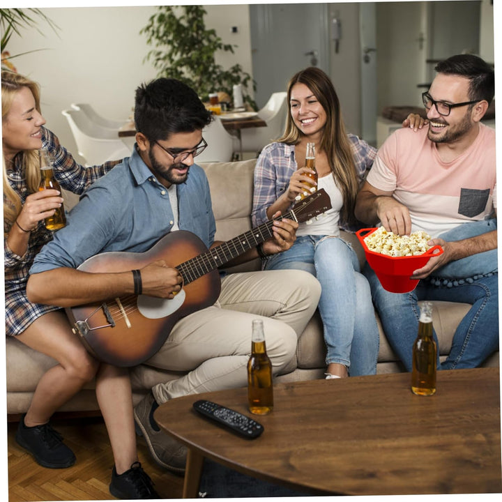 Mikrowelle Popcornschale, zusammenklappbares sicheres Silikon-Popper-Popper-Mikrowelle, hitzebeständ