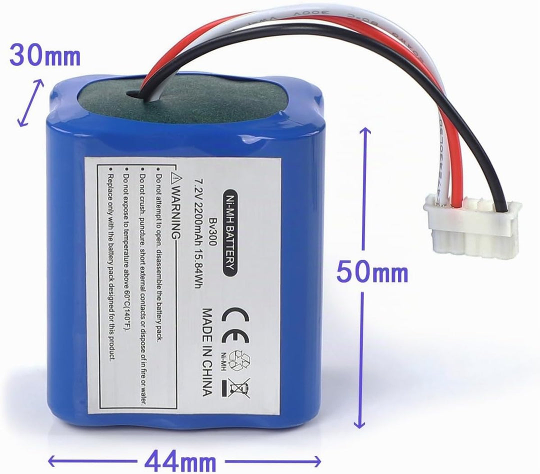 7,2V 2200mAh Batterien Akku Ersatz für iRobot Braava 380 380T 390T 300 381 2000 Mint 5200 5200B 5200