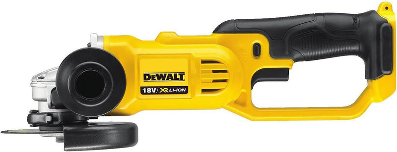 Dewalt 18 Volt 125 mm Akku-Winkelschleifer DCG412NT (flaches Getriebegehäuse, werkzeuglose verstellb