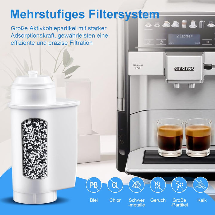 Ersatzwasserfilter für Siemens EQ Series, EQ5, EQ6, EQ9, S700, EQ500, S900, S500, TZ70003, TCZ7003,