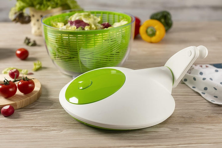 IBILI CENTRIFUGADORA Essential 26 cm, Stainless Steel, weiss/grün, 26 x 26 x 5 cm