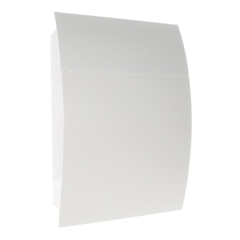 Rottner Briefkasten Harrow, Zylinderschloss mit 2 Schlüssel, Stahl, BxHxT 320x445x105 mm, Montagemat