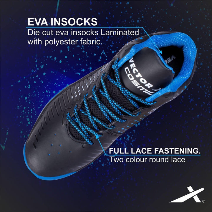 Vector X Herren Cosmic Shoes Schuh 46 EU Schwarz Blau, 46 EU Schwarz Blau
