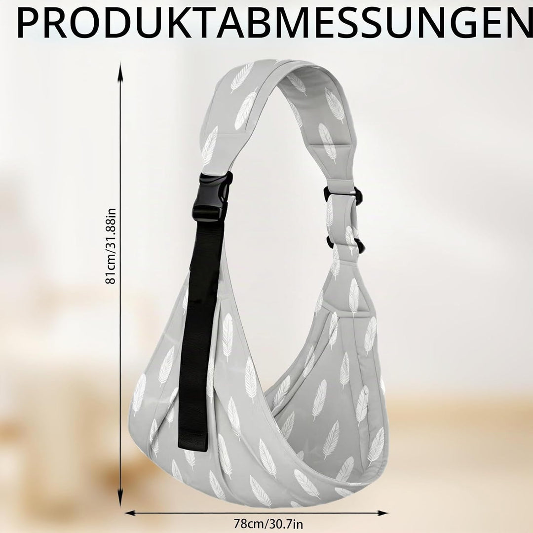 LUKIUP Tragetuch Neugeboren, Verstellbare Hüfttrage, Babytrage Seitlich, Ergonomische Tragetuch Neug