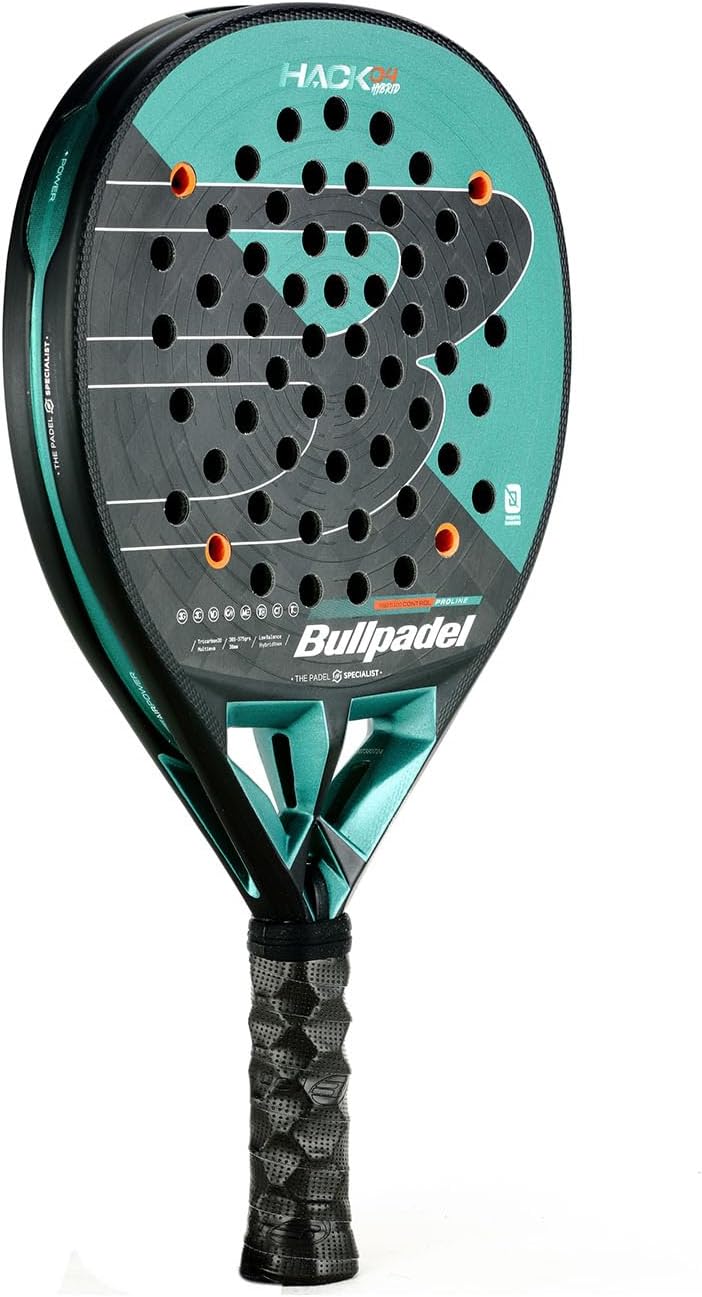 Bullpadel Hack 04 Hybrid 25 Padelschläger dunkelgrün 370g NEU