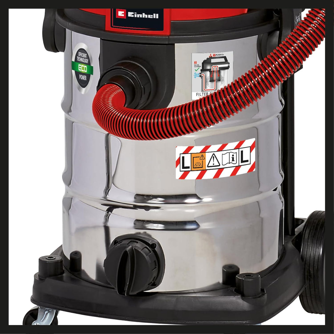 Einhell Nass-Trockensauger TE-VC 2230 SACL (1.400 W, 220 mbar, 8m Aktionsradius, HEPA-Faltenfilter i