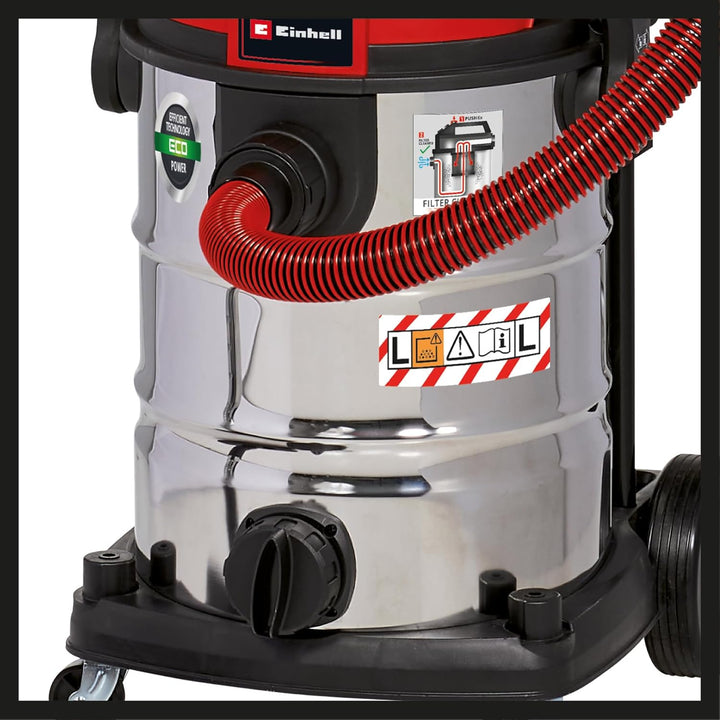 Einhell Nass-Trockensauger TE-VC 2230 SACL (1.400 W, 220 mbar, 8m Aktionsradius, HEPA-Faltenfilter i