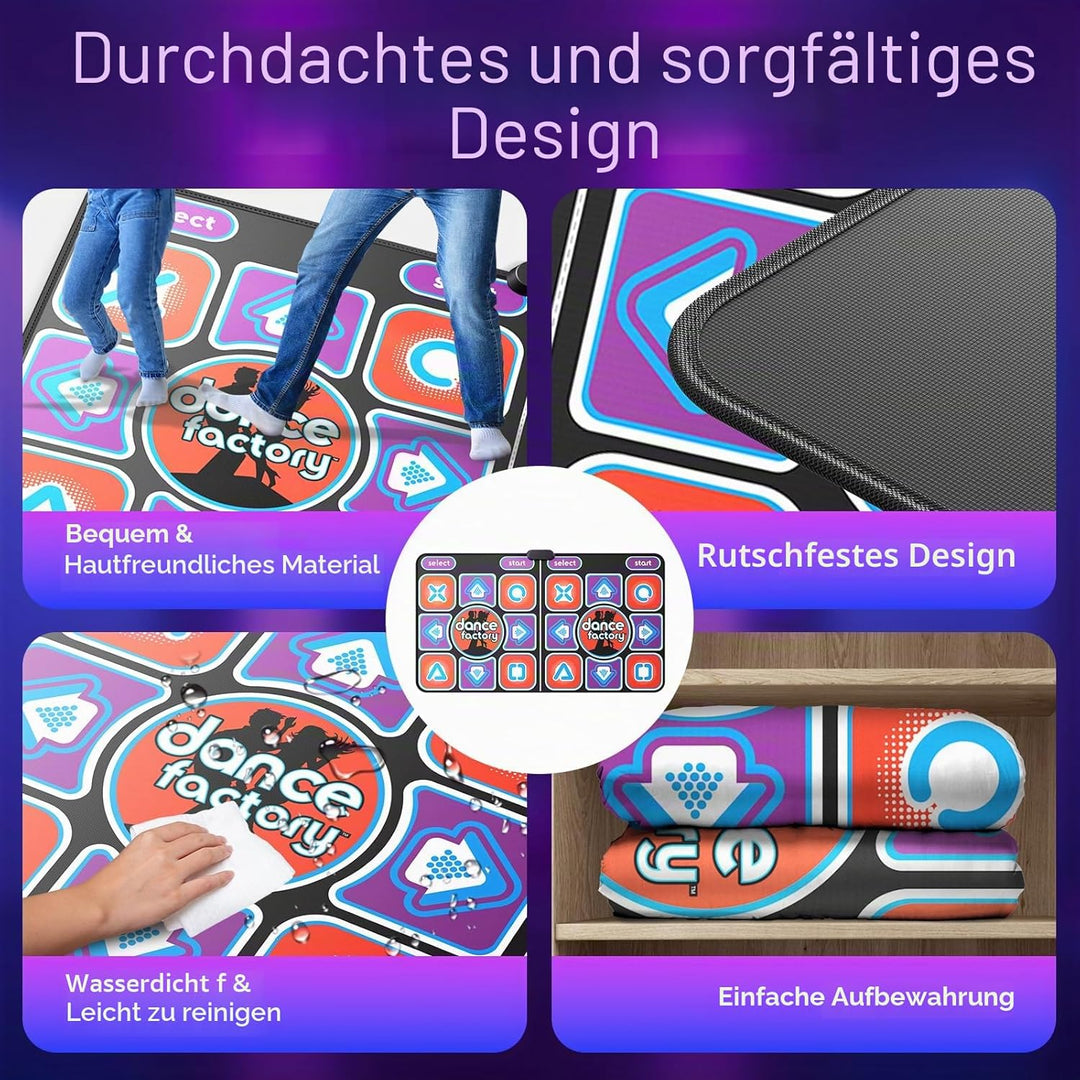 Tanzmatte für Kinder und Erwachsene, interaktive Tanzmatte für TV mit Kamera, verbesserte Modelle, d