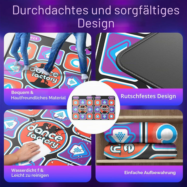 Tanzmatte für Kinder und Erwachsene, interaktive Tanzmatte für TV mit Kamera, verbesserte Modelle, d