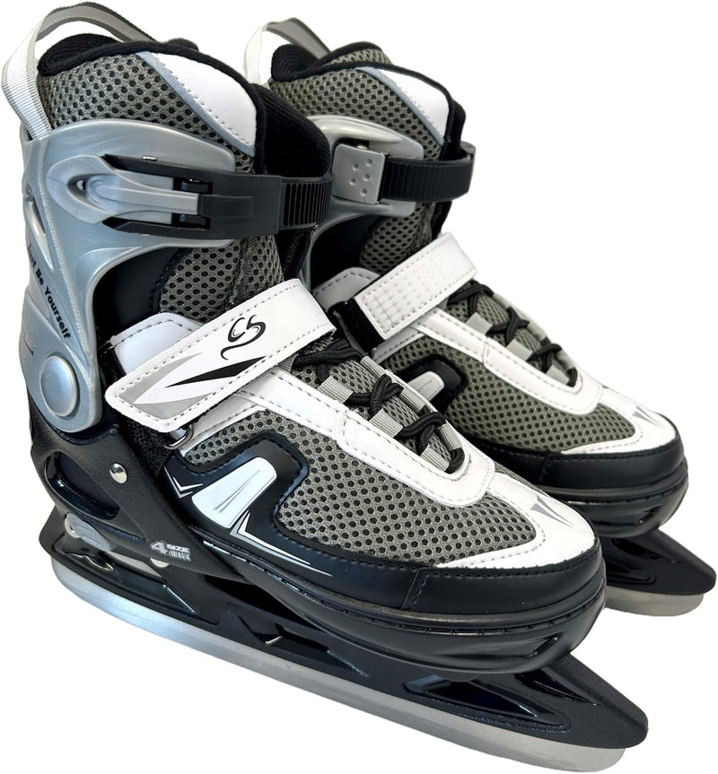 Cox Swain verstellbare Schlittschuhe Push, Eislaufschuhe für Kinder, Jugendliche und Erwachsene bis
