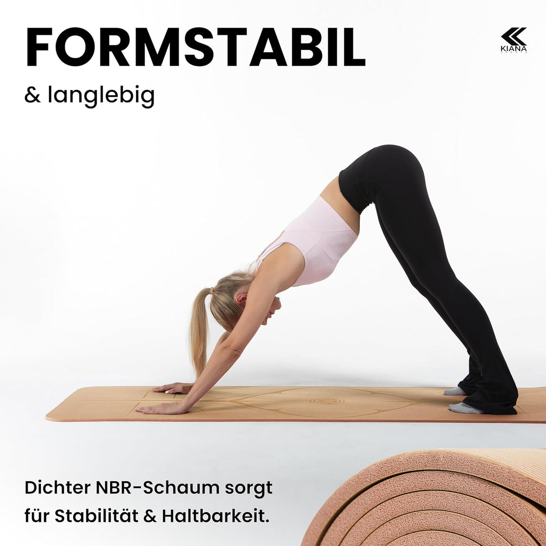 Yoga Matte aus Deutscher Entwicklung – Rutschfeste & gelenkschonende Yogamatte – 2 Komfort-Dicken (1