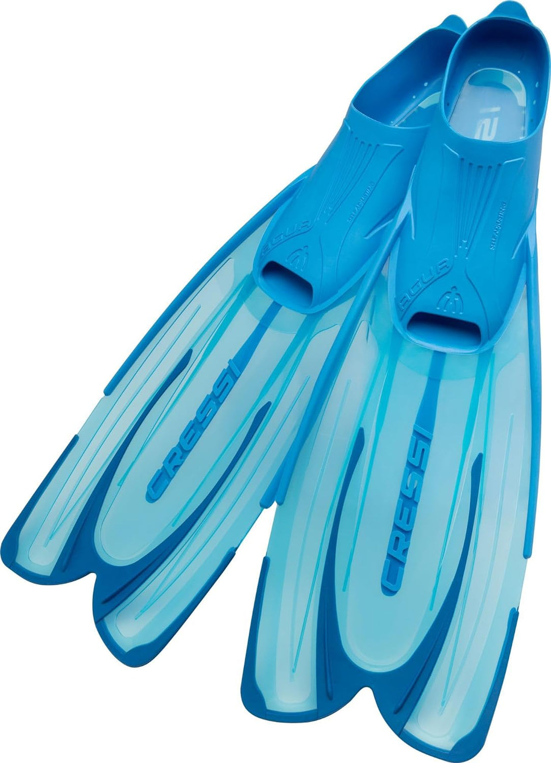 Cressi Agua Premium Flossen Self Adjusting zum Tauchen, Apnoe, Schnorcheln und Schwimmen Aquamarin 3