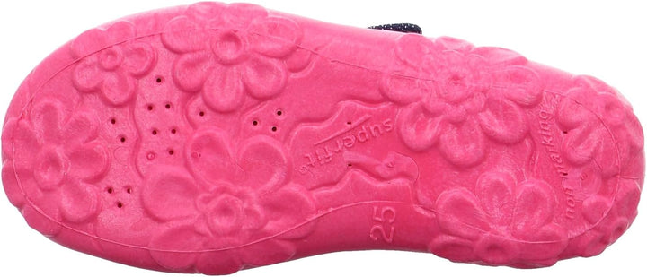 Superfit Mädchen Bonny Hausschuh 23 EU Blau Pink 8030, 23 EU Blau Pink 8030