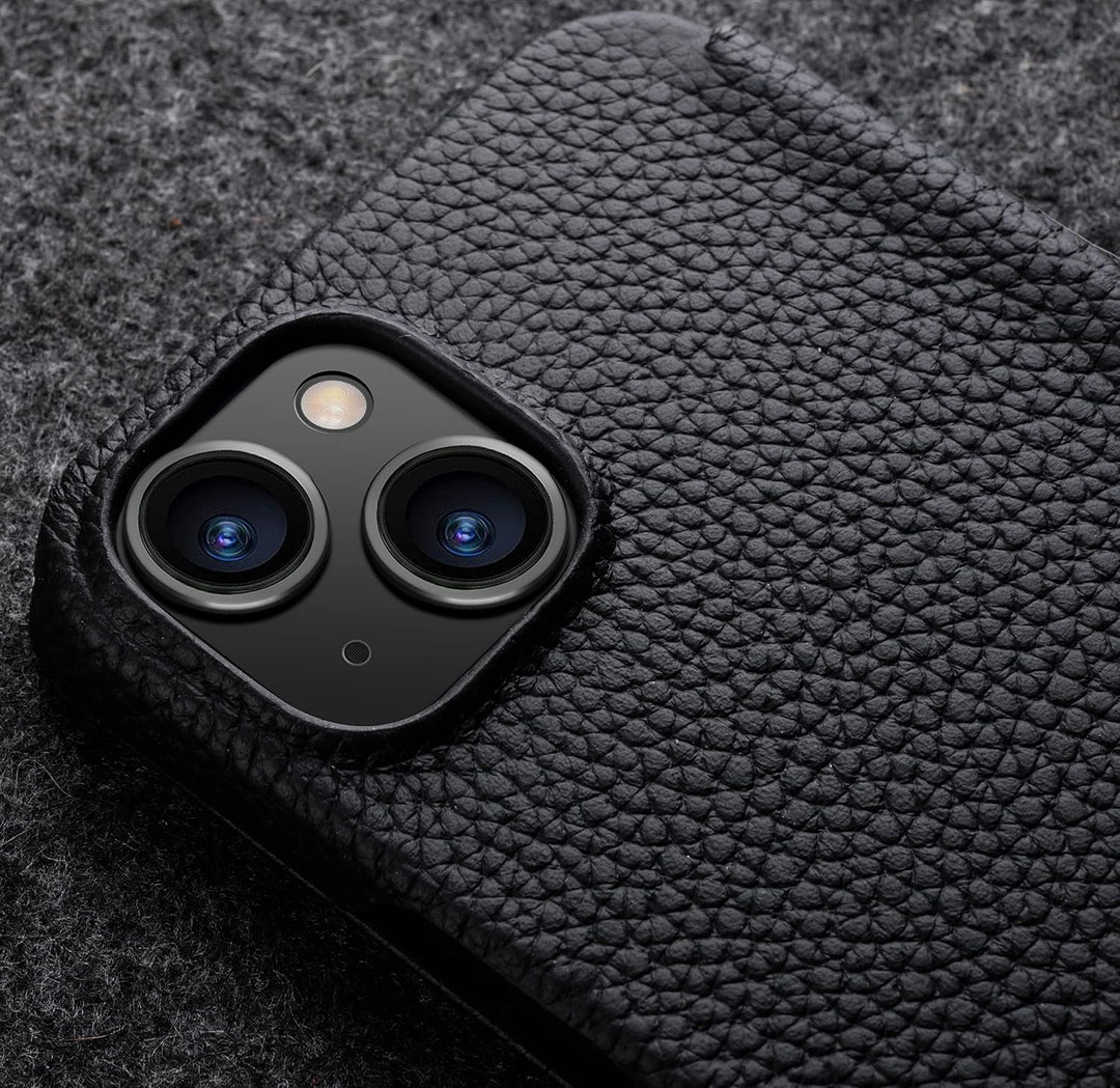 STILGUT Book Case kompatibel mit iPhone 14 (6.1“) Hülle aus Leder zum Klappen, Klapphülle, Handyhüll