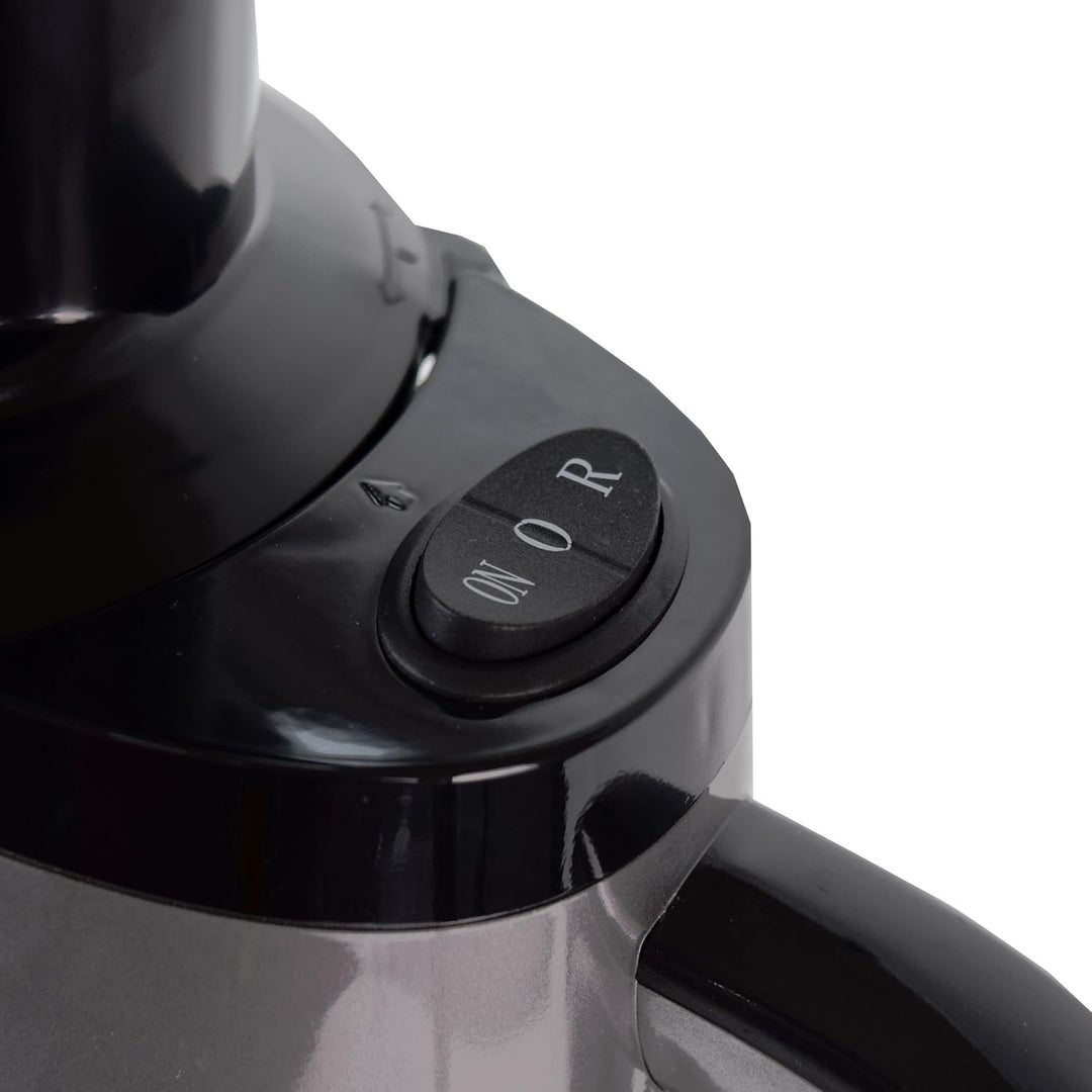 Syntrox Germany SJ-150W-AC Langsam Entsafter mit 2 Einschüben, Frucht Eismaschine und Salatfunktion