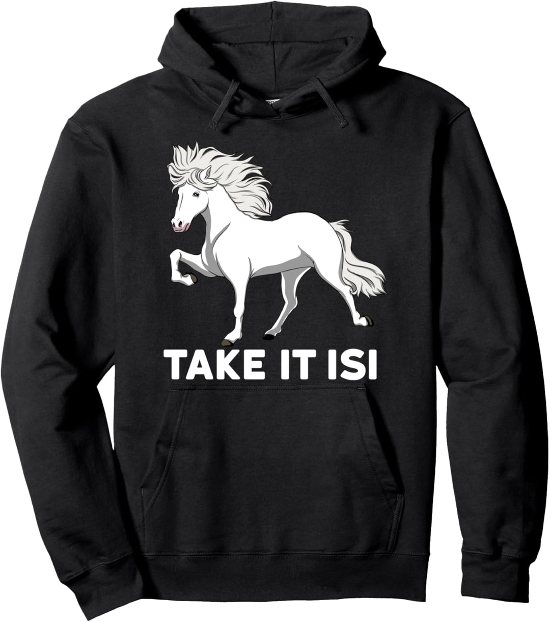 Islandpferde Geschenk Kinder Damen Schimmel Wie ein Isi Pullover Hoodie