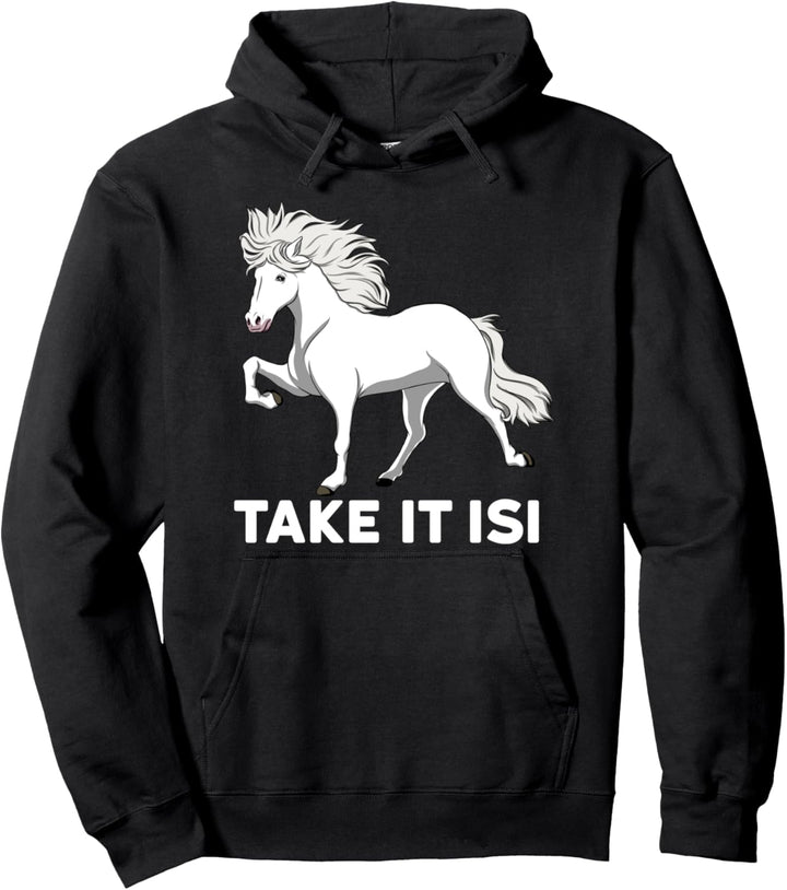 Islandpferde Geschenk Kinder Damen Schimmel Wie ein Isi Pullover Hoodie
