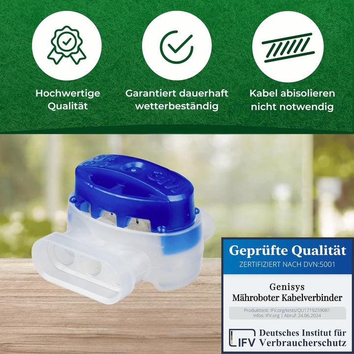 G greengrass tools Rasenroboter Mäh-Bereich Erweiterungs Set Kabel Haken Verbinder Begrenzungs-Draht